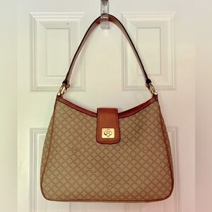 Celine Triomphe Macadam Shoulder Bag